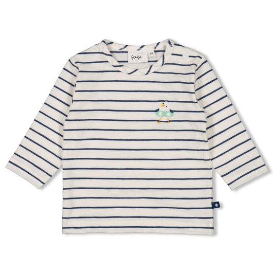 || Feetje || Gestreept t-shirt met lange mouwen - Seaside Happiness
