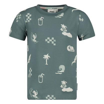 || Sturdy || T-shirt met lagoon print - Lagoon Legends
