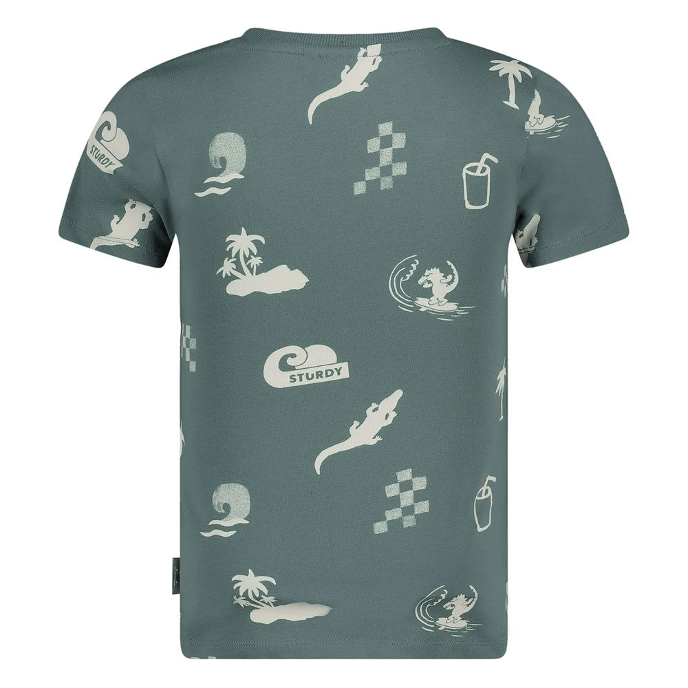 || Sturdy || T-shirt met lagoon print - Lagoon Legends