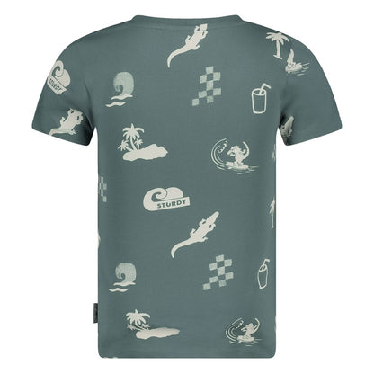 || Sturdy || T-shirt met lagoon print - Lagoon Legends
