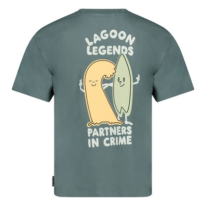 || Sturdy || Oversized t-shirt met backprint - Lagoon Legends