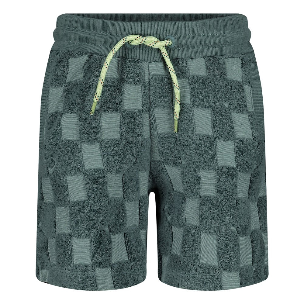 || Sturdy || Geblokte badstof short - Lagoon Legends