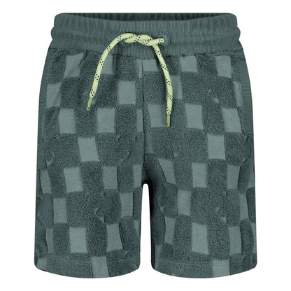 || Sturdy || Geblokte badstof short - Lagoon Legends