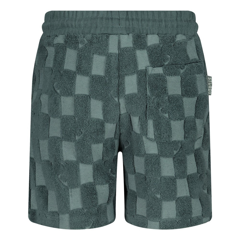 || Sturdy || Geblokte badstof short - Lagoon Legends