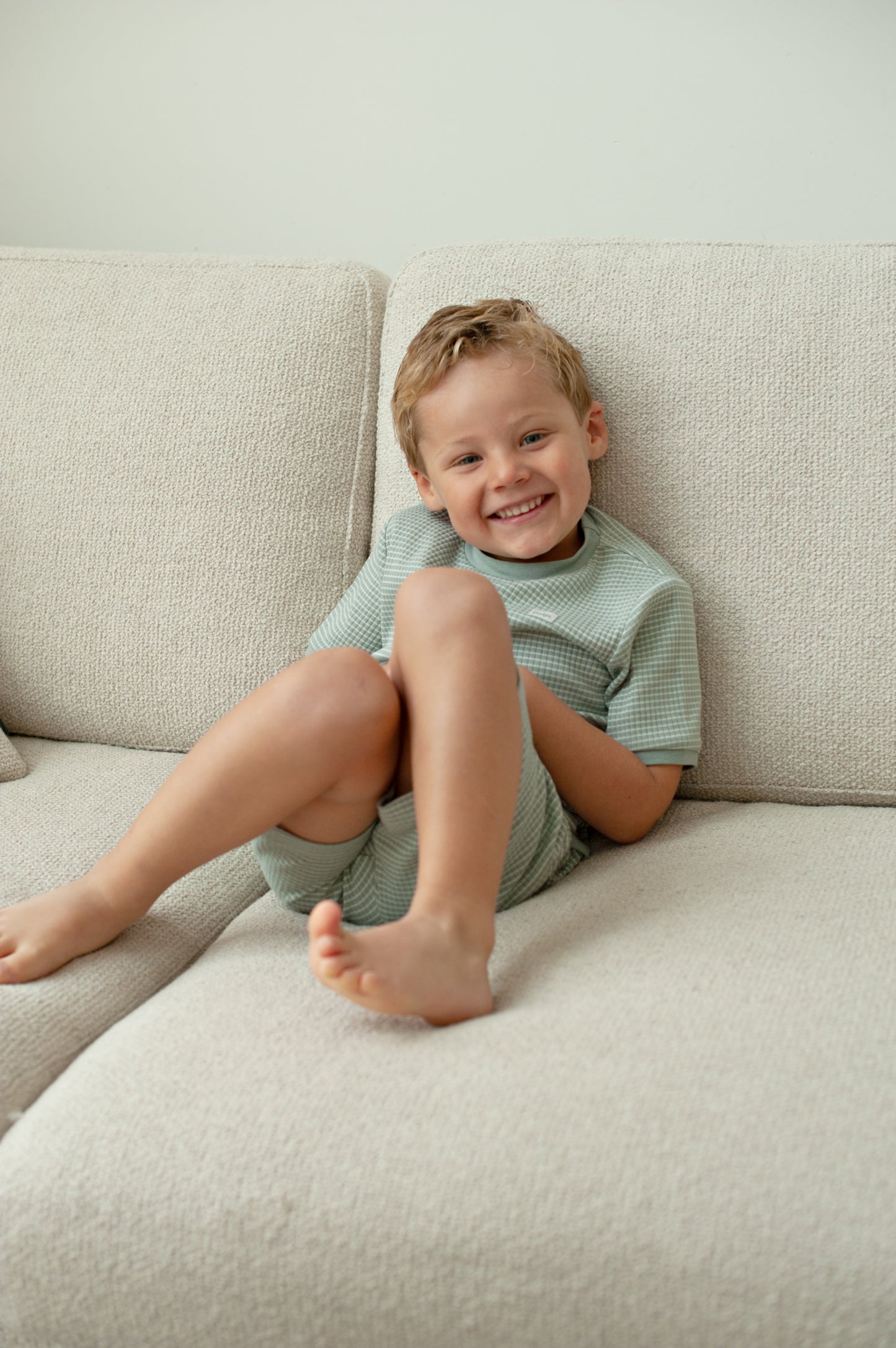 || Feetje || Shortama wafel Summer Special - Zeegroen