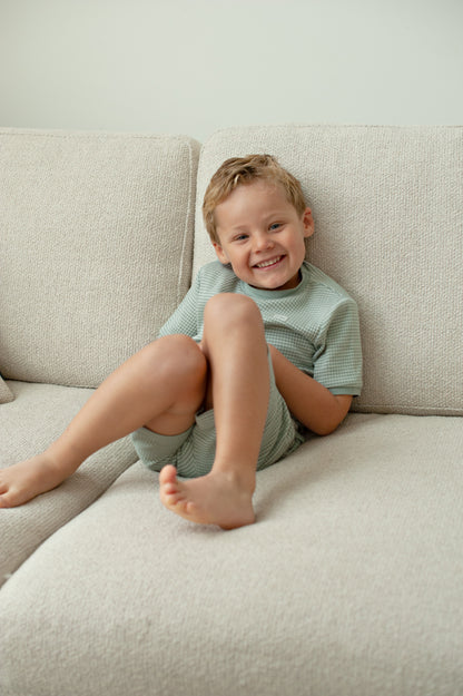 || Feetje || Shortama wafel Summer Special - Zeegroen