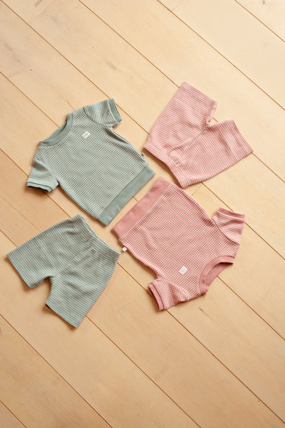 || Feetje || Shortama wafel Summer Special - Mauve