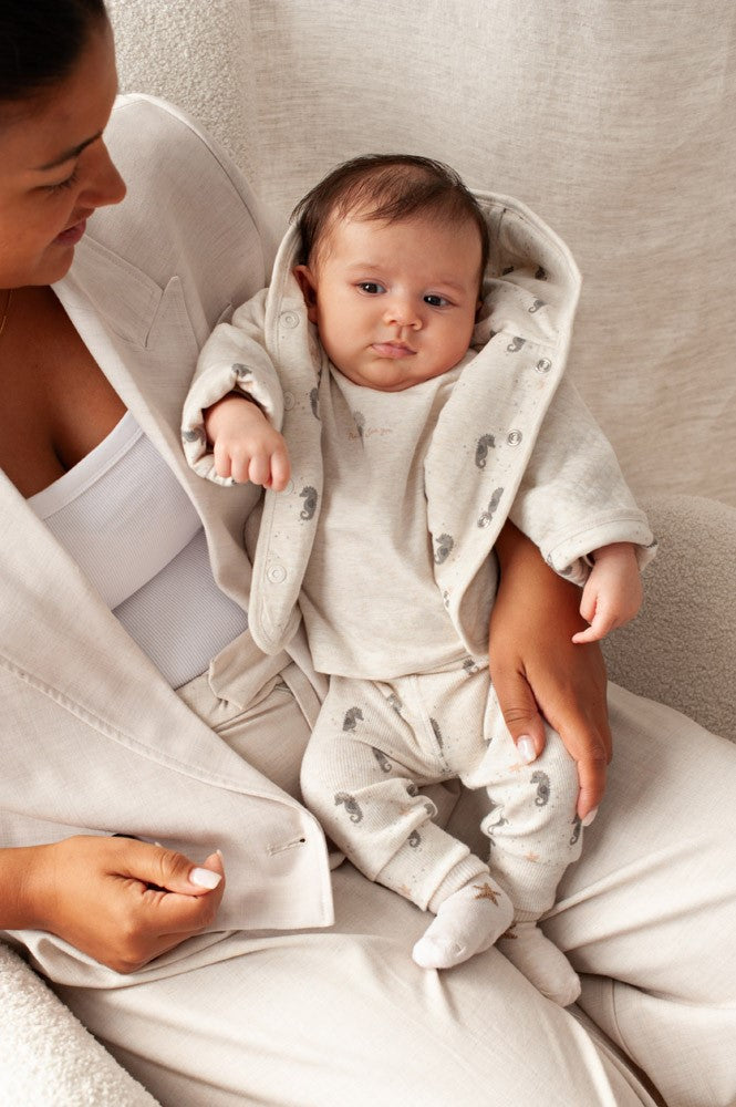 || Feetje || Broek met zeepaardjes print - Sea Sweeties