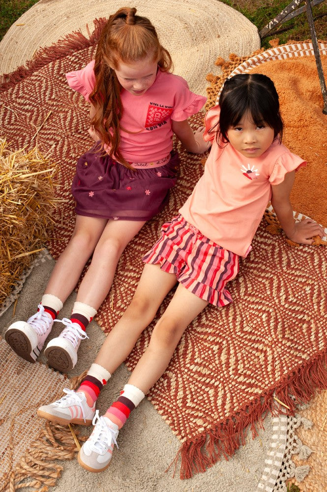 || Jubel || T-shirt met backprint - Salsa Sunset