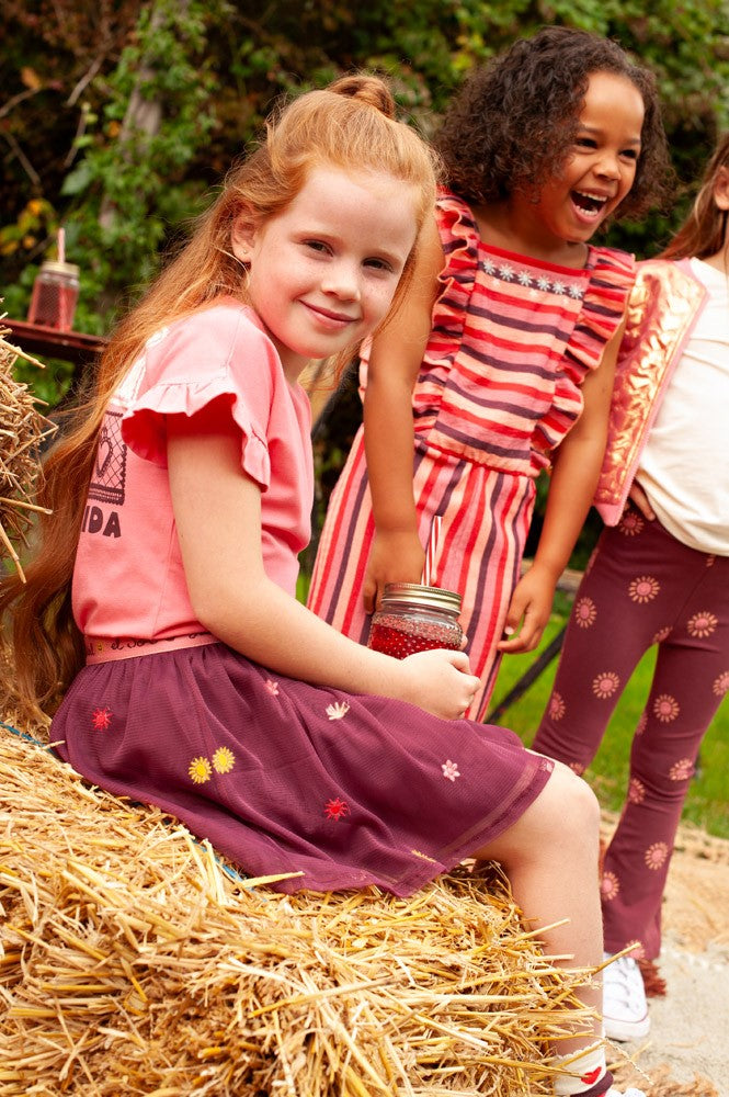 || Jubel || T-shirt met backprint - Salsa Sunset