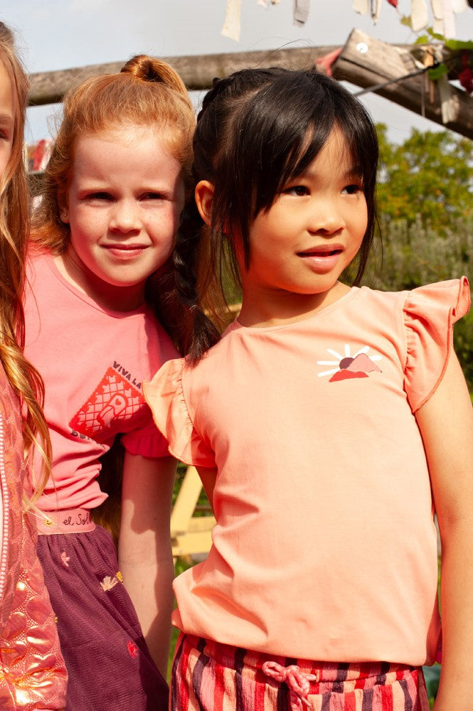 || Jubel || T-shirt met backprint - Salsa Sunset