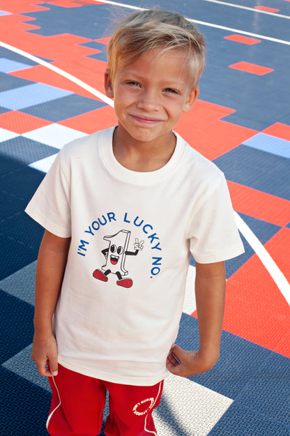 || Sturdy || T-shirt ‘lucky nr. one’ - Run the Day