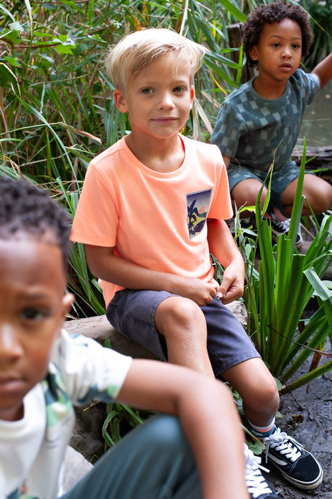 || Sturdy || Geblokte badstof short - Lagoon Legends