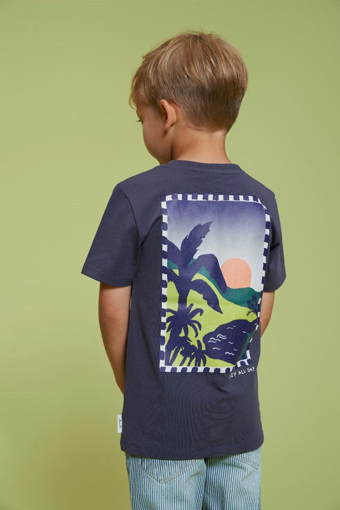 || Sturdy || T-shirt met backprint - Lagoon Legends