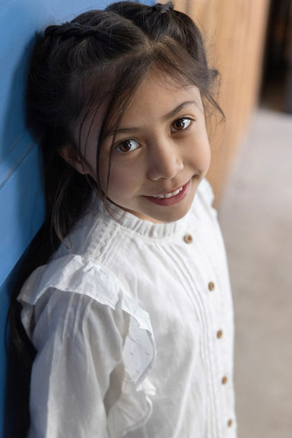 || Jubel || Blouse ruffles en dobby