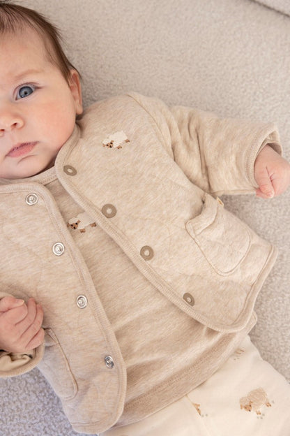 || Feetje || Omkeerbaar jasje met schaapjes print - Sleepy Sheepy