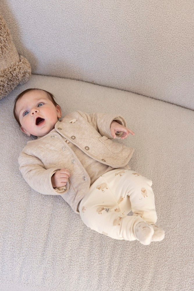 || Feetje || Omkeerbaar jasje met schaapjes print - Sleepy Sheepy