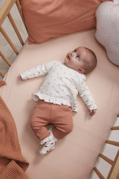 || Feetje || Ribbroek met ajour - Morning Sun