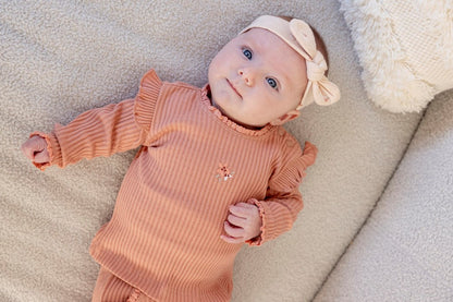 || Feetje || Ribbroek met ajour - Morning Sun