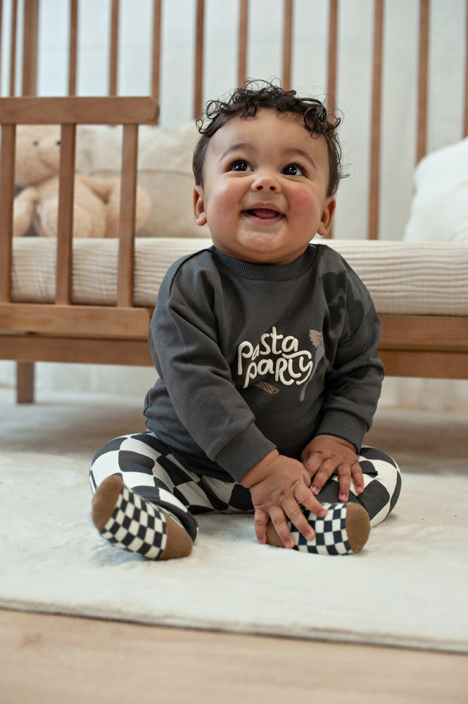 || Feetje || Sweater met pasta party print - Pasta Party