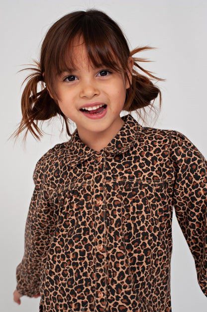 || Jubel || Denim jurk met panter print - City Chic