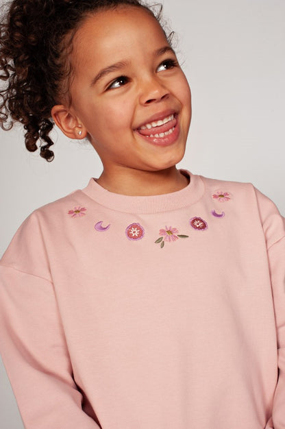 || Jubel || Sweater met borduursel - Moon Flowers