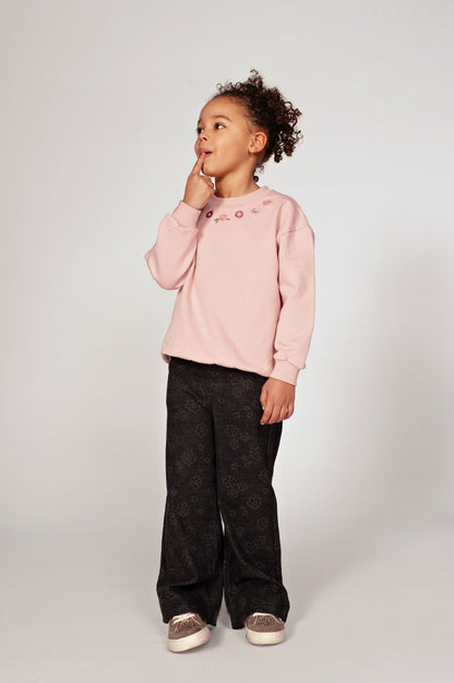 || Jubel || Sweater met borduursel - Moon Flowers