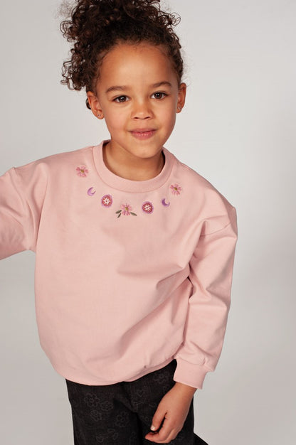 || Jubel || Sweater met borduursel - Moon Flowers