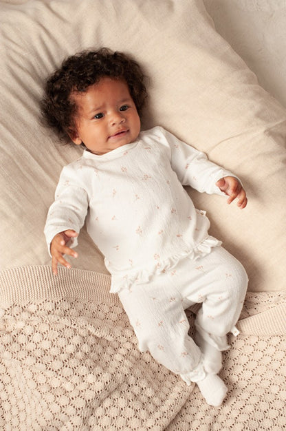 || Feetje || T-shirt met lange mouwen - Delicate Flower