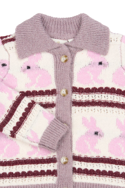 || The New || Gebreid vest met konijnen - Siblings