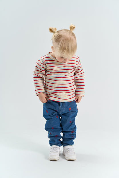|| The New || Jeans wide leg met borduursel - Siblings
