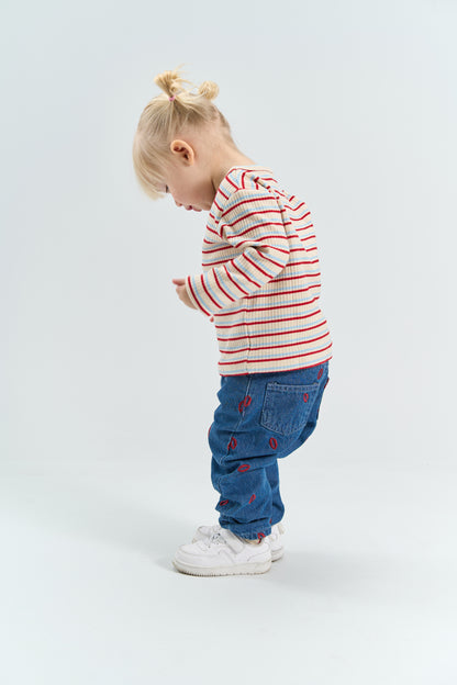 || The New || Jeans wide leg met borduursel - Siblings