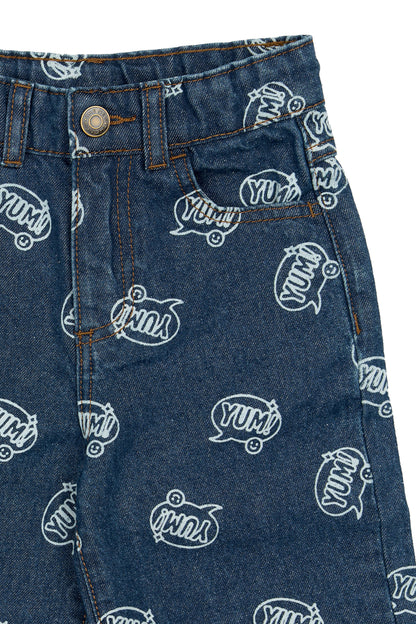 || The New || Spijkerbroek met print ‘YUM’ - Siblings