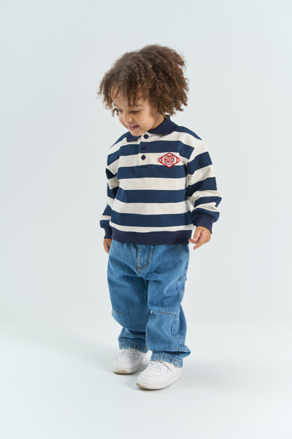|| The New || Gestreept polo sweatshirt - Siblings