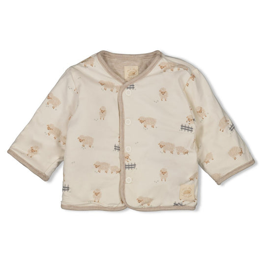 || Feetje || Omkeerbaar jasje met schaapjes print - Sleepy Sheepy