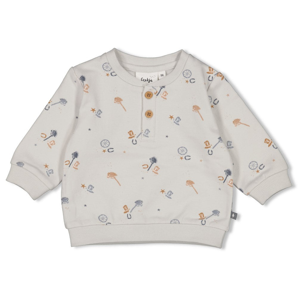 || Feetje || Sweater met cowboy print - Howdy