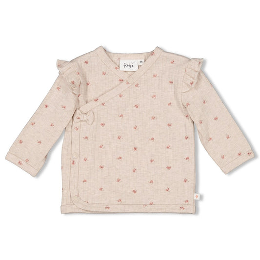 || Feetje || Overslag shirt met bloemen en strik - Morning Sun