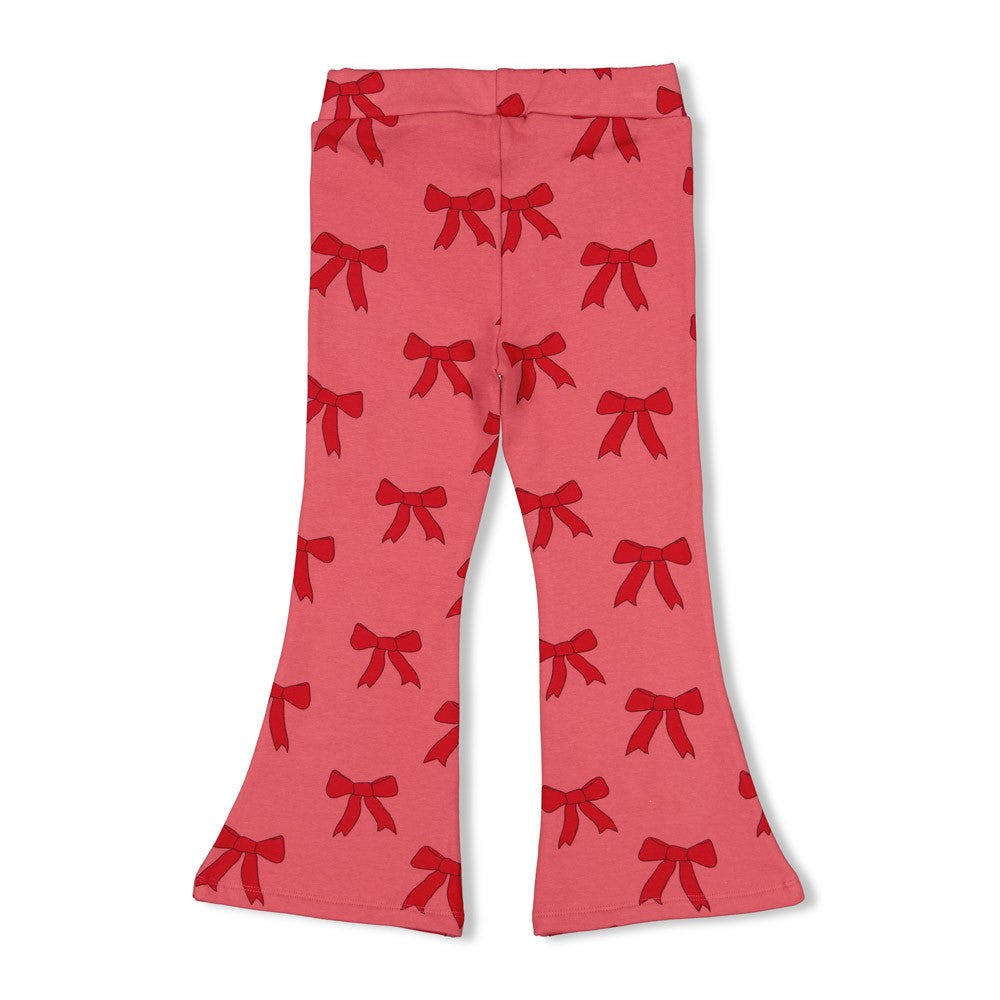 || Jubel || Flared broek met strikken print - Queen of Hearts