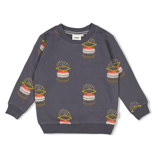 || Sturdy || Sweater met hamburger print - Couch Club
