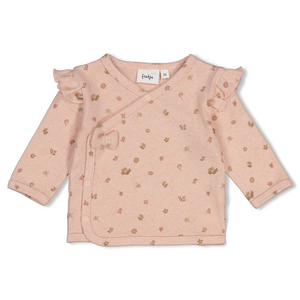 || Feetje || Overslag shirt met bloemen en strik - Fall in Love