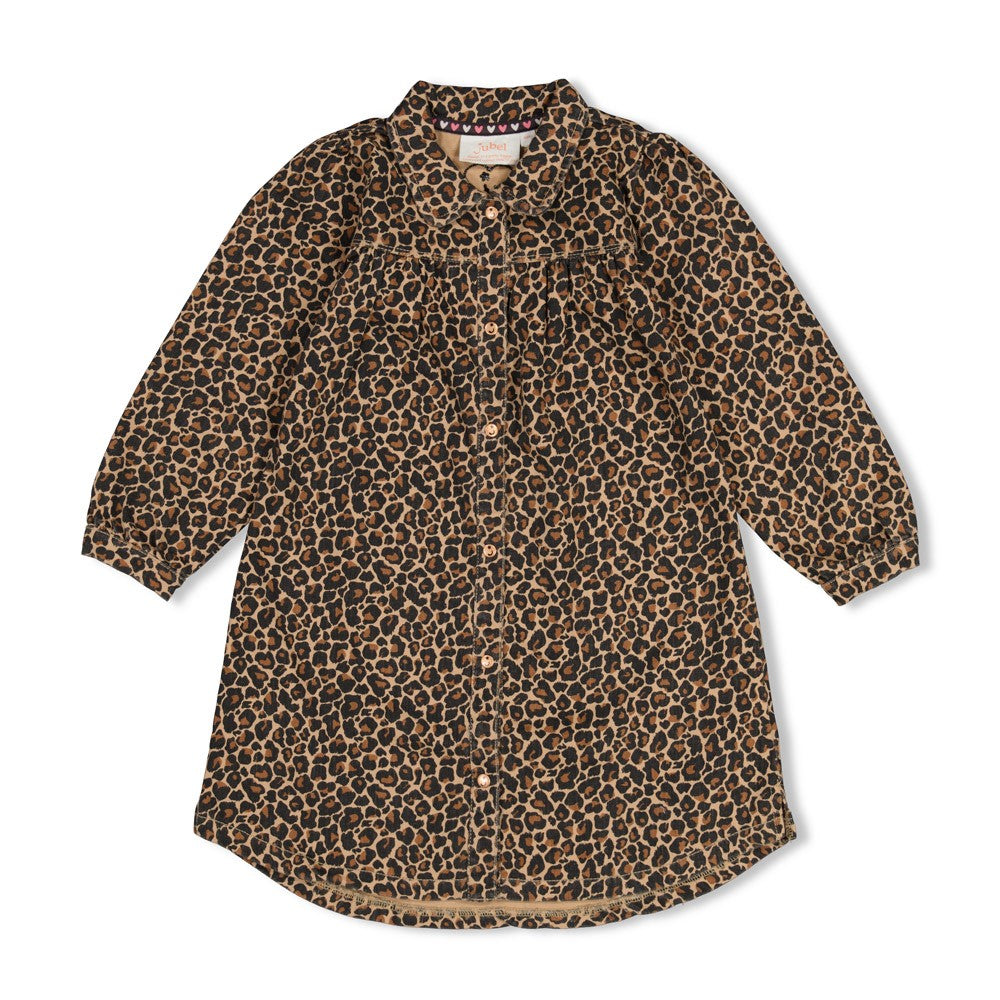 || Jubel || Denim jurk met panter print - City Chic