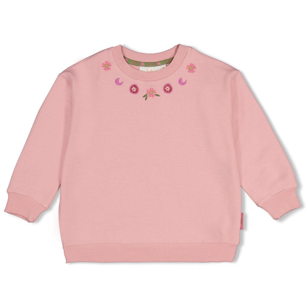 || Jubel || Sweater met borduursel - Moon Flowers
