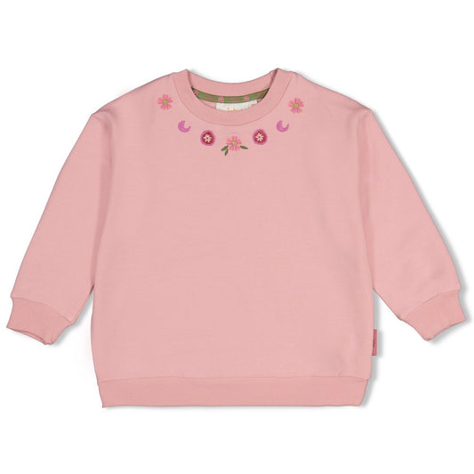 || Jubel || Sweater met borduursel - Moon Flowers