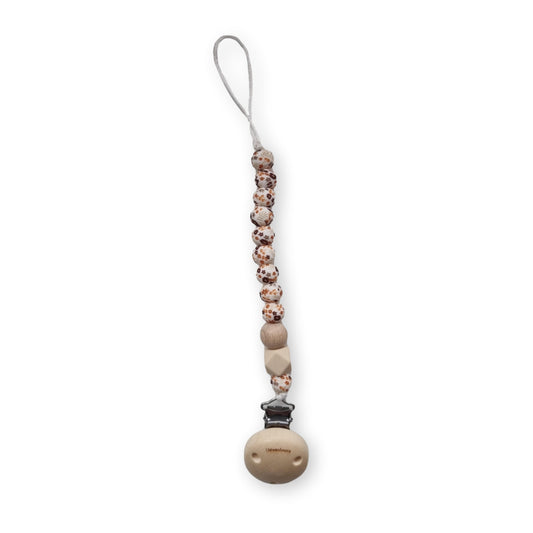 || Chewies&more || Bijt- & speenkoord Beads - Mon Fleur Brown