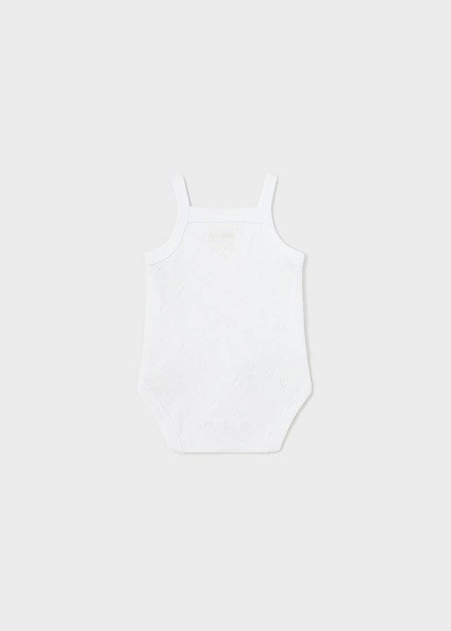 || Mayoral || Basis romper pointelle wit - Newborn