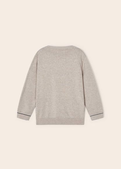 || Mayoral || Basis katoenen trui Beige Vig 29 - Mini