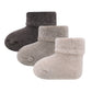 || Ewers || 3-pack dikke newborn sokken - Bruintinten