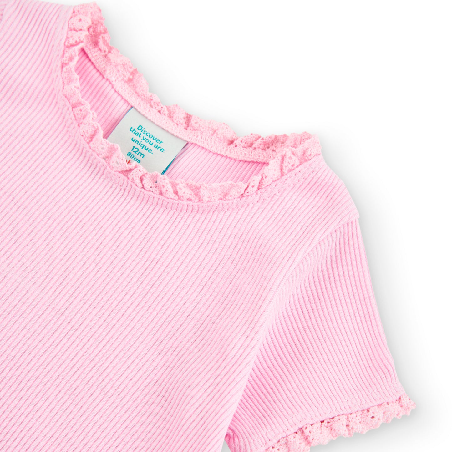 || Boboli || Basis T-shirt rib - roze