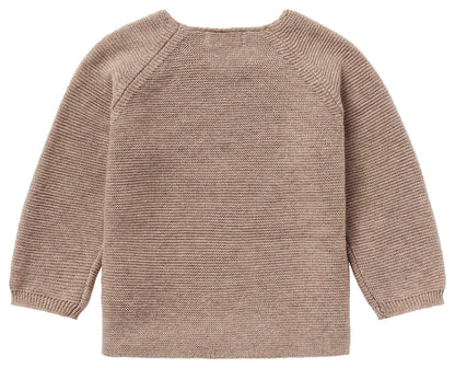 || Noppies || Basis gebreid overslagvest - Taupe Melange