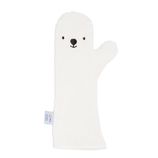 || Nifty || Baby Shower Glove - White Bear